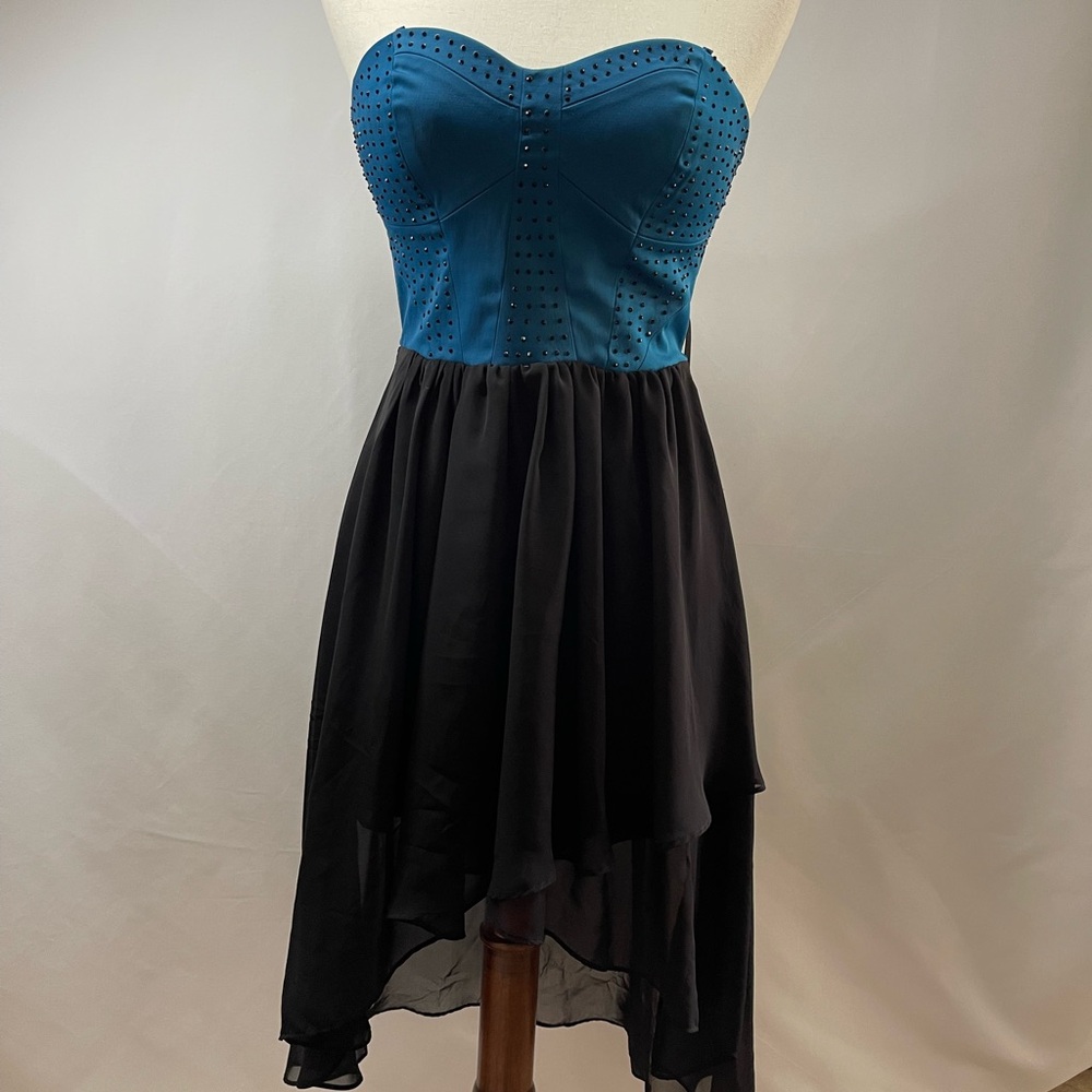 Forever 21 - Blue High Low Strapless Dress